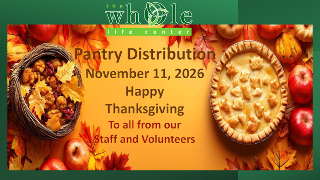 Pantry Distribution November 11, 2026